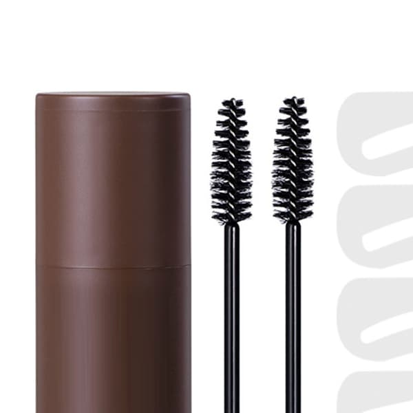 Øjenbryn Stempel Sæt 10 Skabeloner 2 Børster Øjenbryn Makeup Puder til Hårgrænse Ansigtskontur Mørkebrun