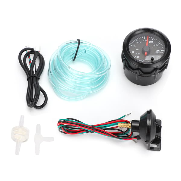 52mm / 2in 7 väriä LED Turbo Boost -mittari auton muunnossarja