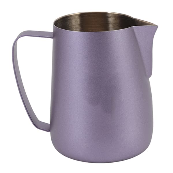 420 ml/14 oz kaffeskummerkopp i rustfritt stål, multifunksjonell kaffemelkekanne, lilla