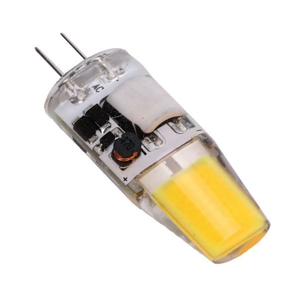 G4 LED COB-pære 5W 600LM Silikonlysekrone Taklampe AC/DC 12V 4,2x1,3cm Naturlig lys 4000-4500K