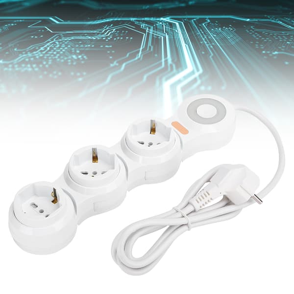 Strømuttak Deformasjon 3 Konkav Jack 10A Elektrisk Tilbehør EU-plugg 220V-250V