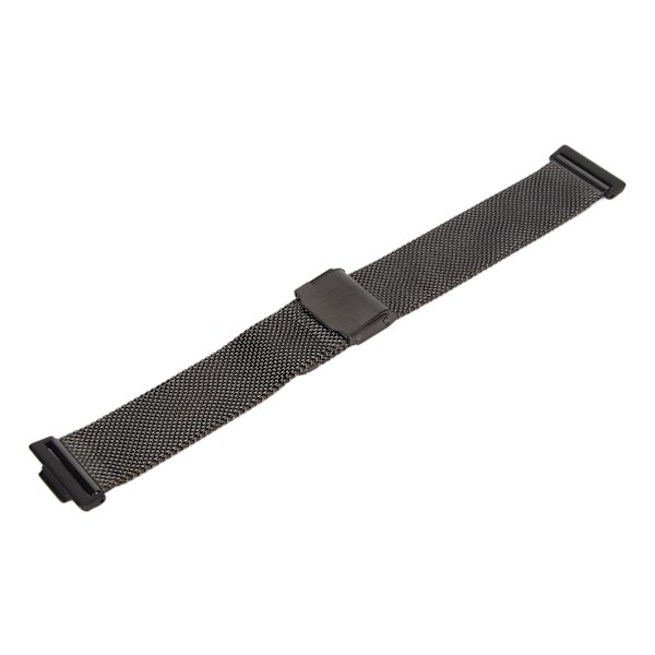Justerbart armbånd i rustfritt stål med metallspenne for Huawei Watch Fit 2, svart