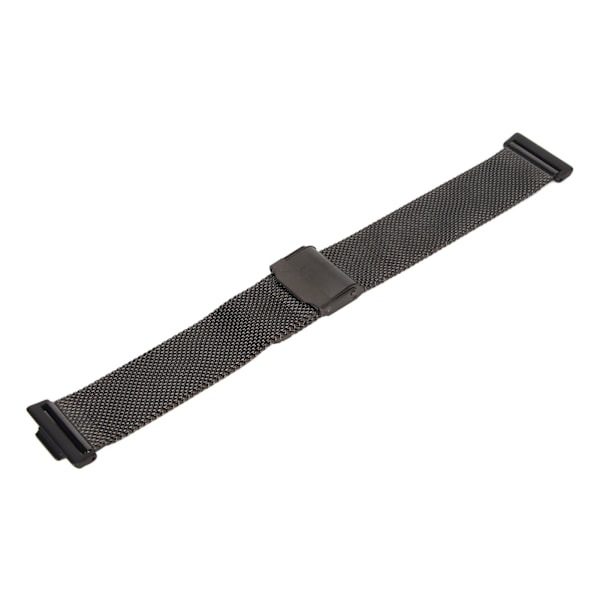 Rustfrit stålarmbånd Justerbart armbånd med metalspænde Rem til Huawei Watch Fit 2 Sort