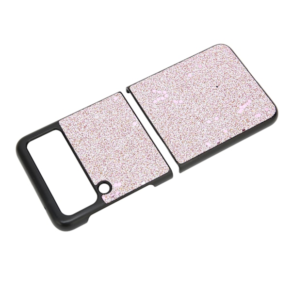 Kiiltävä Bling-puhelinkotelo Galaxy Z FLIP 3:lle, iskunkestävä taittuva matkapuhelimen suojakuori, vaaleanpunainen