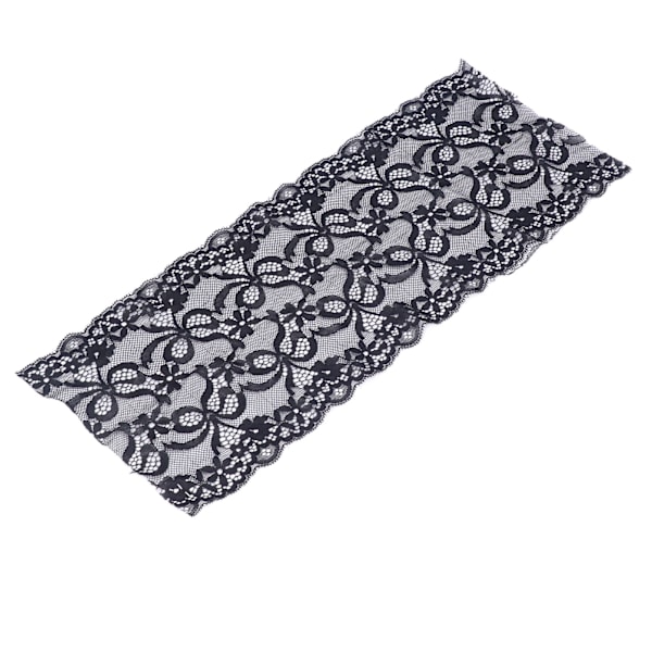 Spetsband 19 cm brett 10 meter Lägg till elegans God elasticitet Säker användning Enkel operation Lägg till elegans KlädtillbehörSvart