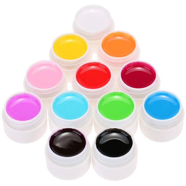 12 färger nagellack gel DIY professionell nagelfärg gellack nagelkonst