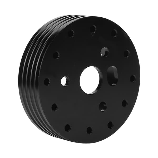 1in Aluminium Ratnav Spacer til 5 6 Huls Hjul til 3 Huls Adapter (Sort)
