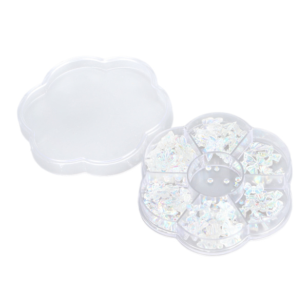 Resin 3D Nail Art Faux Crystal Nail Charms DIY Søde Bowknot Faux Rhinestones Charms til Manicure Ornamenter