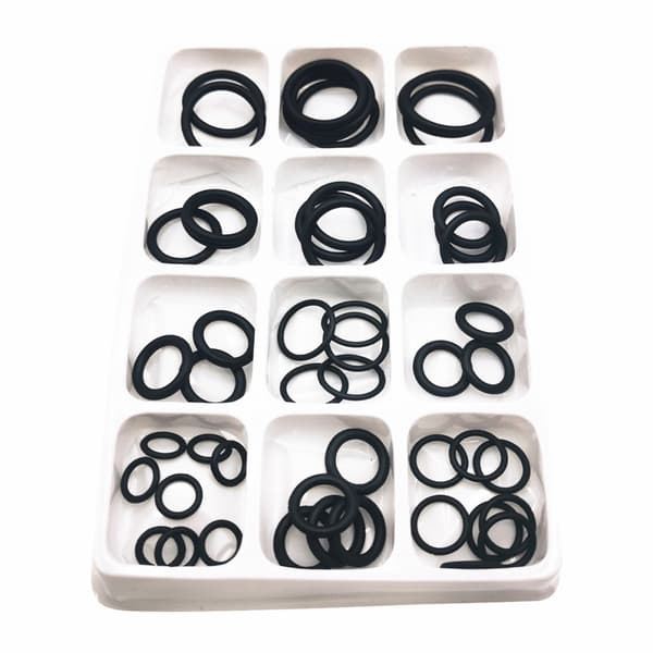 50 st/set Gummi O-ring bricka Vattentäthet sortiment O-ringar packningsbricka 12 storlekar packningar