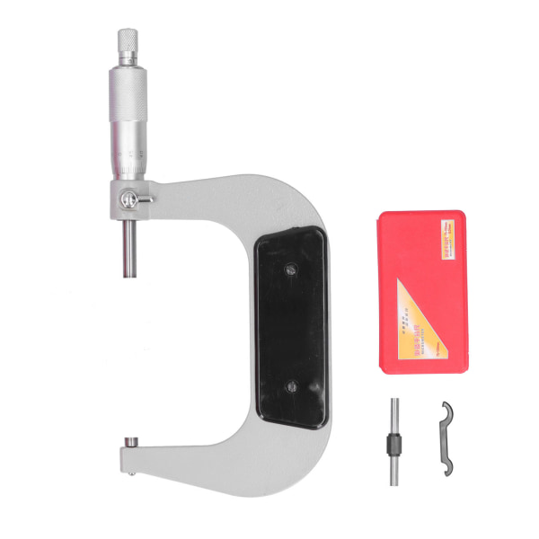 Mikrometer Høy Nøyaktighet Ytre Diameter Spiral Skyvelære Rustfritt Stål Måleverktøy 75‑100mm
