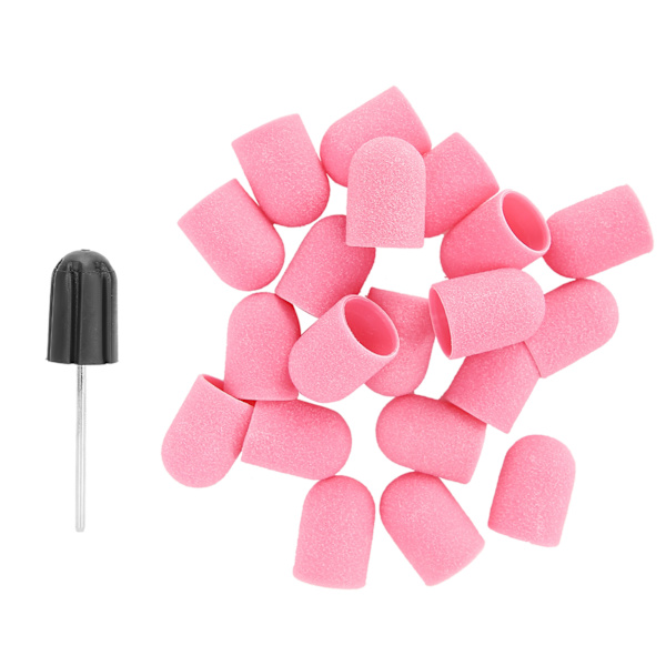 Nail Art Cap Kiillotus Set (16 x 25mm) Vaaleanpunainen