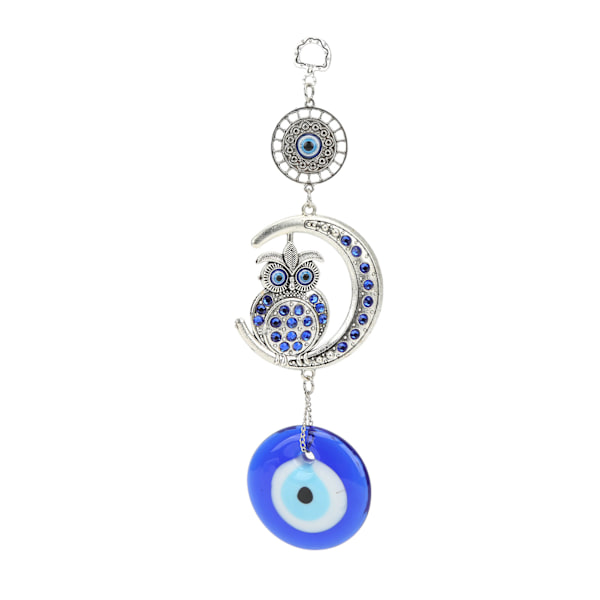 Onda öga hänge natt uggla måne färgad glasyr legering utsökta färger elegant stil locka rikedom onda ögat dekor