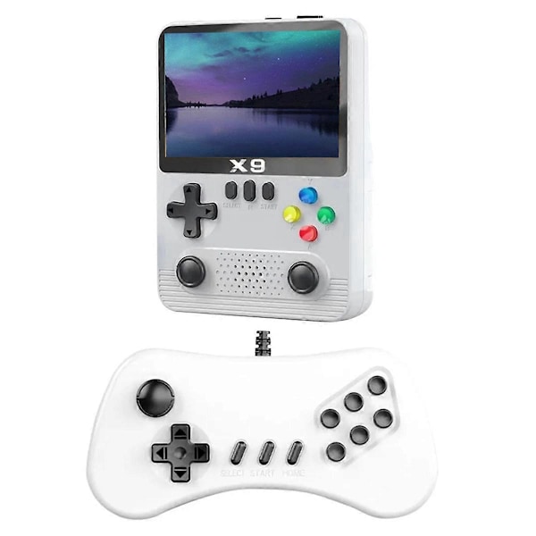 X9 Håndholdt Spillkonsoll 10000+ Spill 3.5 Tommer Doble Spillere 2000 MAh, A