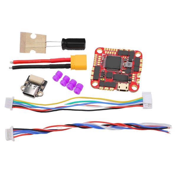 HAKRC F722 Flight Controller Kit med 40A ESC-kondensator for FPV Racing Drone Aircraft Black