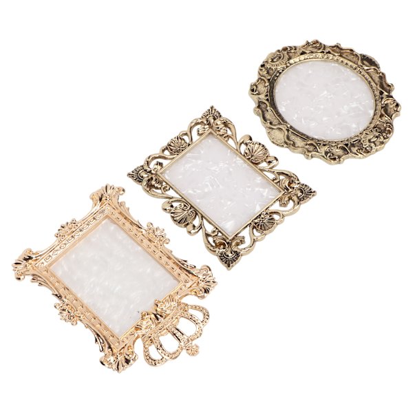 3st Nagelhartspalett Multi display Mixning Nagelfärgpalett för smink Guld Kopparfärg