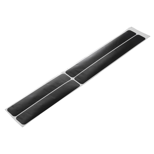 4 stk. bildørterskelbeskyttere, ripebeskyttelse, 3D karbonfiberdekorasjon, universell