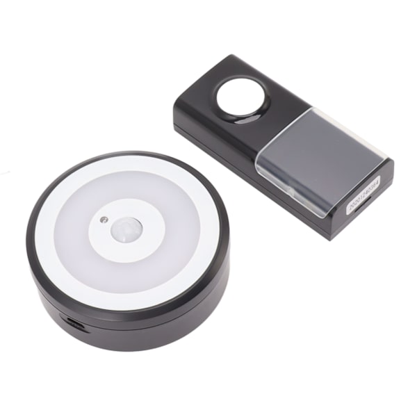 Intelligent dörrklocka Mänsklig kropps induktion USB-driven dörrklocka IP55 Vattentät 58 Ringsignaler Dörrklocka för familj hotell kontorsbyggnad Svart