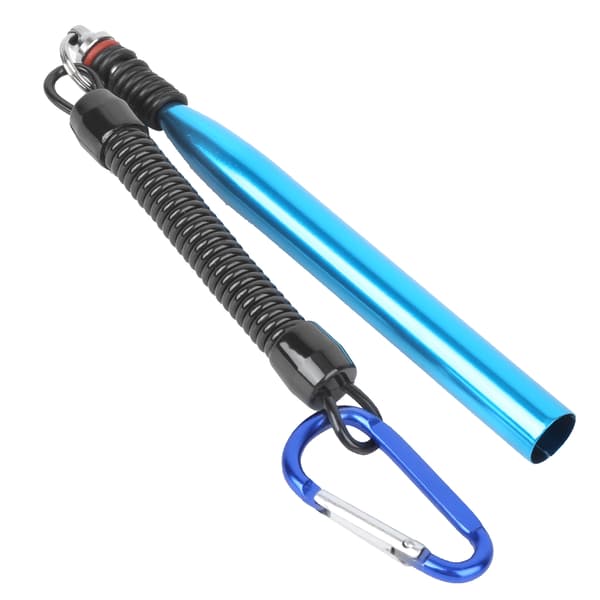 Vacky Rig Tool i Aluminium Legering med Blød Madorm Soft Bait Bindingsring med O-Gummi Ring Blå