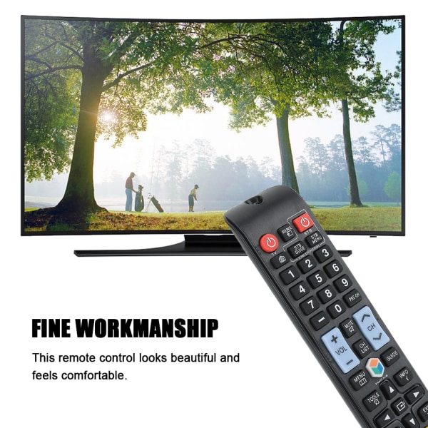 2 STK Multifunksjons TV-fjernkontroll med store knapper for Samsung A59-00784C TV