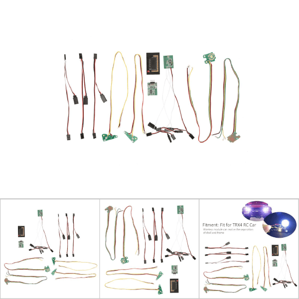 RC-bil foran bak LED-lys Gruppe trådløst signalsett Passer til TRX4 RC-bilmodell