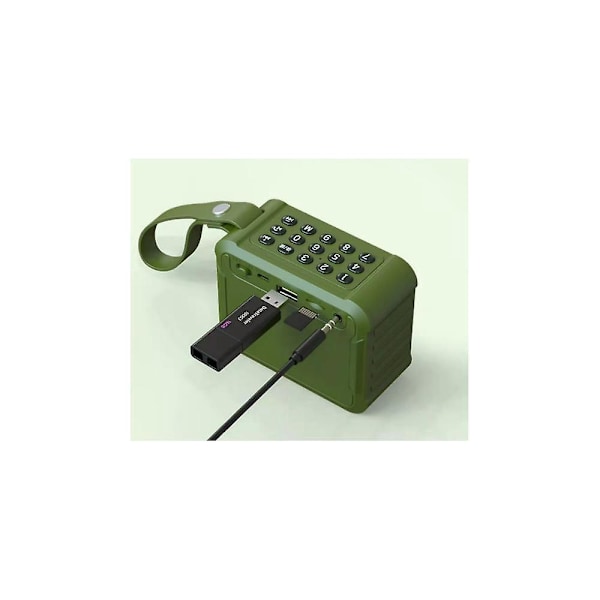 W28 Ulkokäyttöön tarkoitettu Walkman-soitin Radio Bluetooth-kaiutin Pieni Ääni Käsiradio Vihreä