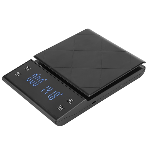 Elektronisk kaffevåg Digitala köksvågar med timer LCD-display 0,1g-3kg
