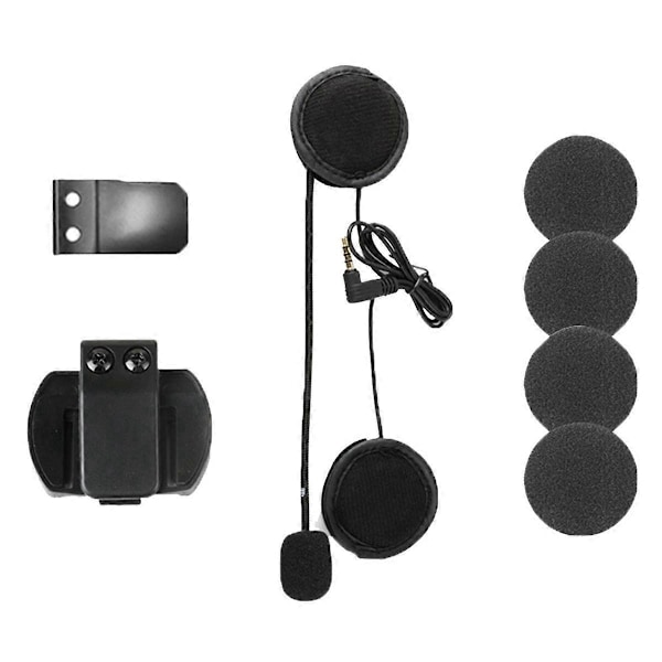 Hjälm Intercom Clip 3.5mm Mikrofon Högtalare Headset