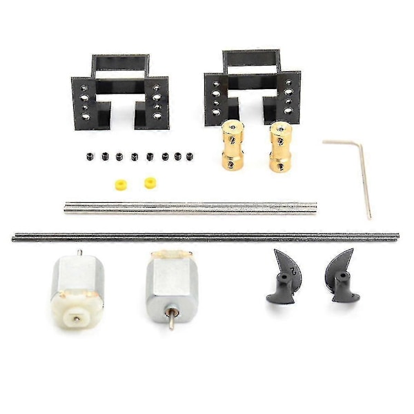2set Dubbla Motorer Rc Båt Motor Drivpaket 130 Motor Kit För Diy Modell Skepp Zekai