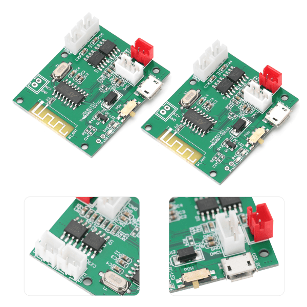 1 par effektforstærkermodul forstærkerkort Audio Stereo Lydhøjttaler til Bluetooth 5.0 TWS 3.7‑5V