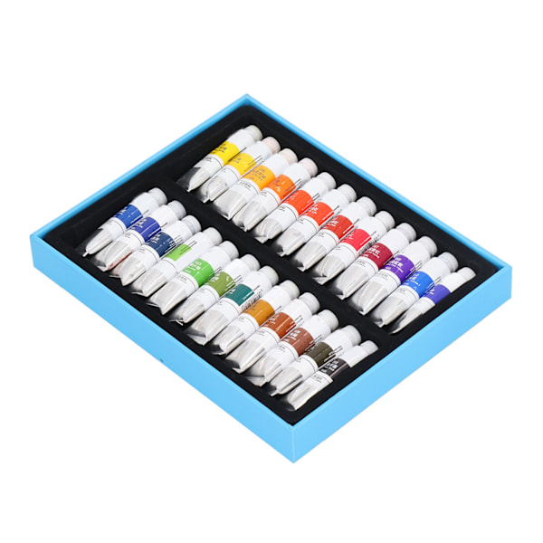 Akvarelmalingssæt 5ML Transparent Pigment Hurtigtørrende Genanvendelig Nem Blanding Høj Mætning Kunst Akvarel Sæt 24 Farver