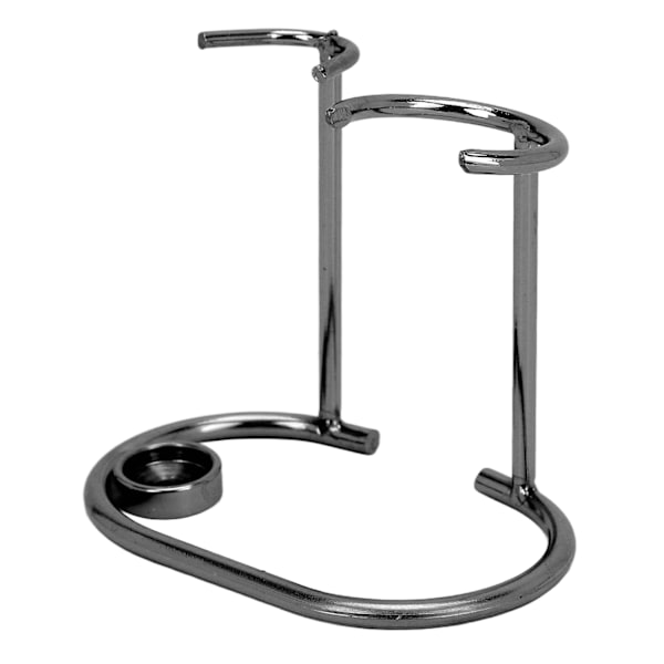 Barberstativ Sikkerhed Rustfrit Stål Moderne Design Rustfri Holdbar Lille bærbar barberbørsteholder til toilet Sort