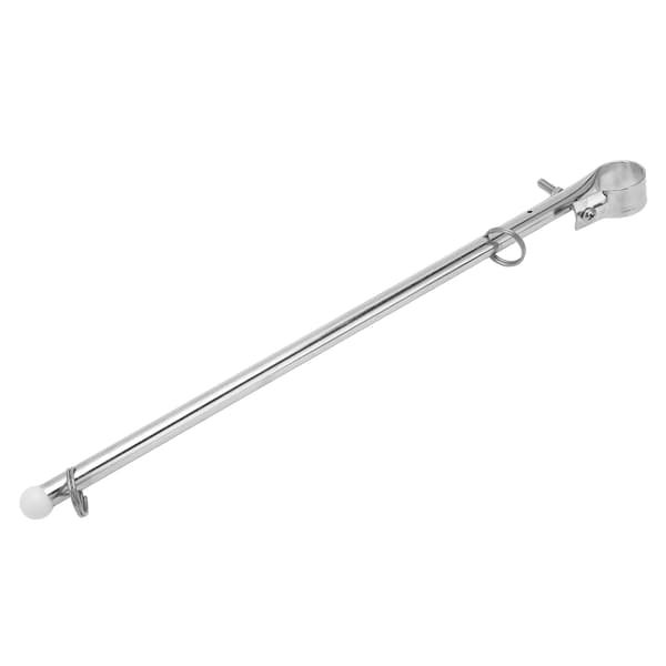 Bådsflagstang Smuk Praktisk Poleret Rustfrit Stål Skinnemonteret Marine Yacht Flagstang Hardware Tilbehør