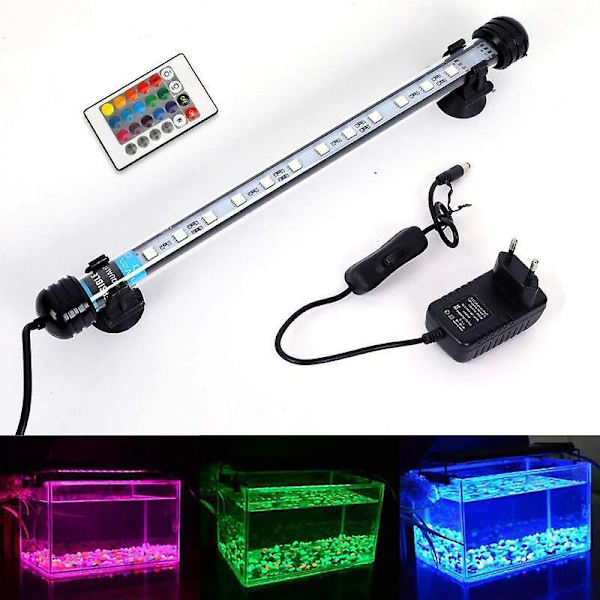 LED-akvariebelysning, vandtæt fiskedrage-lys (28 cm, RGB)