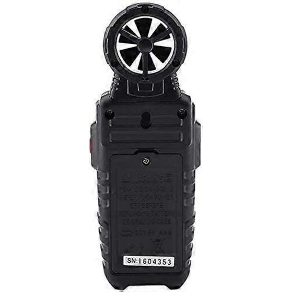 Anemometer Værktøj, AM600 Følsom Digital Anemometer Vindhastighedsmåler Termometer med Baggrundsbelyst LCD Måling