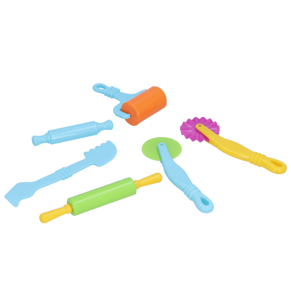 6 stk. Clay Dough Tools Kit Art Clay Modeling Rollers Forme Cutters Værktøjssæt til børn