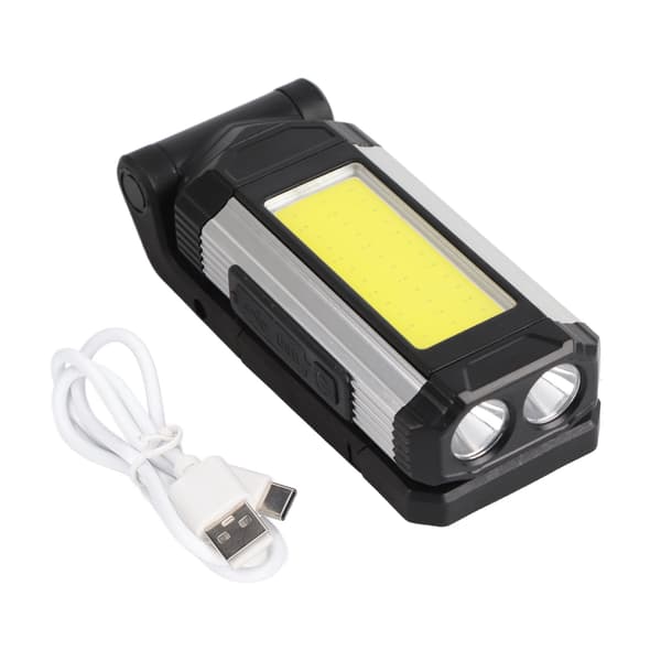 COB arbeidslys magnetisk USB oppladbar LED lommelykt campinglys dimmelys lommelykt