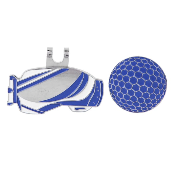 Bærbar letvægts golfboldmarkeringsværktøj Metalhatteclipsmarkør Øvetilbehør blå