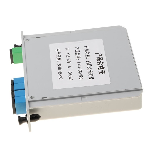 1 till 4 SC/UPC Insatt PLC Fiber Optisk Splitter FTTH Fiber Splitter--