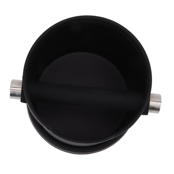Halvautomatisk kaffeboks i rustfrit stål og silikone til kaffegrums