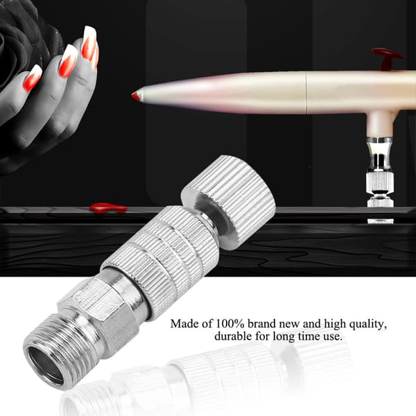 Kopplingsadapter för frånkoppling av airbrush luftslang snabbkoppling set 1/8' kopplingar del