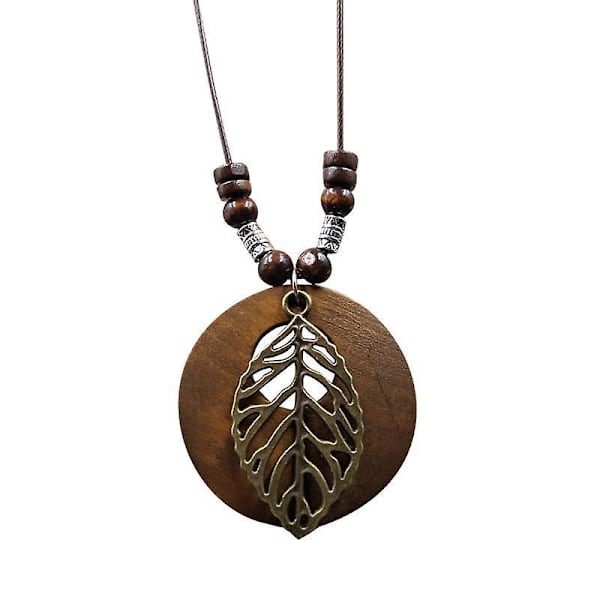 Boho Tree of Life set - Vintage puinen riipus naisille ja tytöille