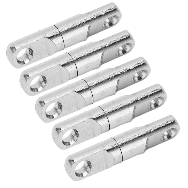 5 st/set Rostfritt stål Kolumn Typ 360° Roterande Lager Swivels Fiske Swivels Hook Connector3.5#