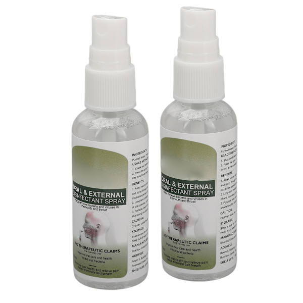 2st oral spray 60ml tandköttsreparation Lindra torr kliande mun Minska dålig andedräkt Munspray