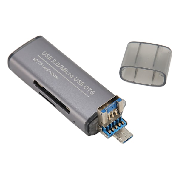 Minneskortläsare 5 Gbps överföringshastighet 3 i 1 USB Typ A 3.0 Hane Micro USB Storage Card Reader