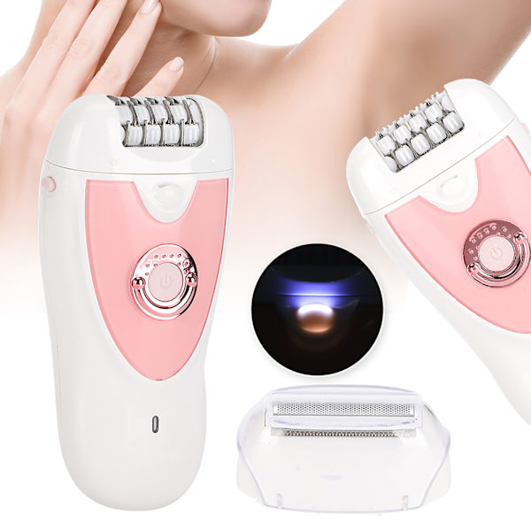 2 i 1 elektrisk hårbarbermaskine til kvinder Hårfjerningsmaskine Epilator Depilator (EU-stik 110-240V)