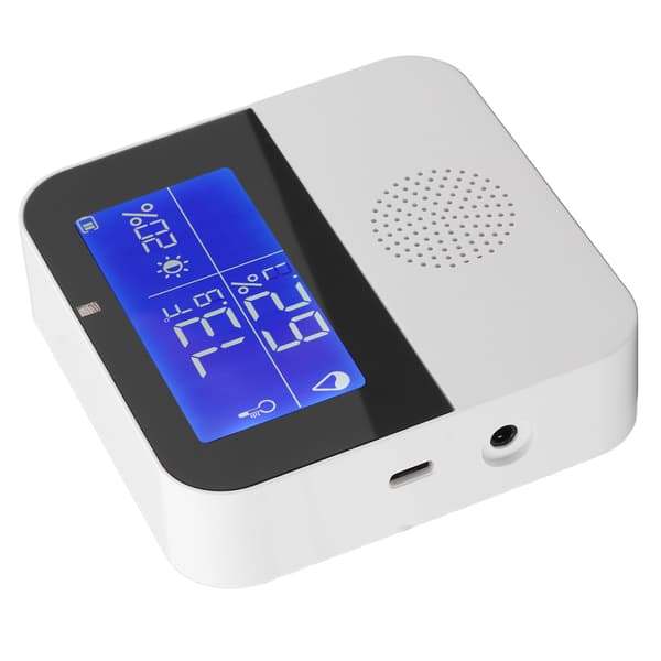WiFi Luftfuktighet Temperatursensor Hög Noggrannhet Smart Termometer Hygrometer med 2,9 tums LCD-skärm