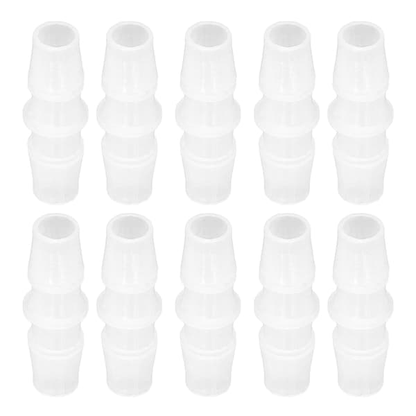 10 st Slangkoppling PP Röranslutning Rak Genomgångssats med Lika Diameter 9,5‑9,5
