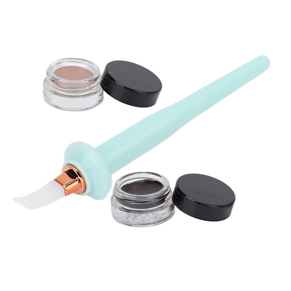 4 stk. silikone eyeliner applikator sæt vandtæt eyeliner professionel eyeliner makeup værktøj cyan