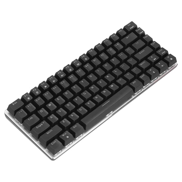 Mekanisk gamingtastatur AK33 Blå Switch 5-leder ledning 82 taster Sølv Sort RGB Edition Computerudstyr Blå Switch
