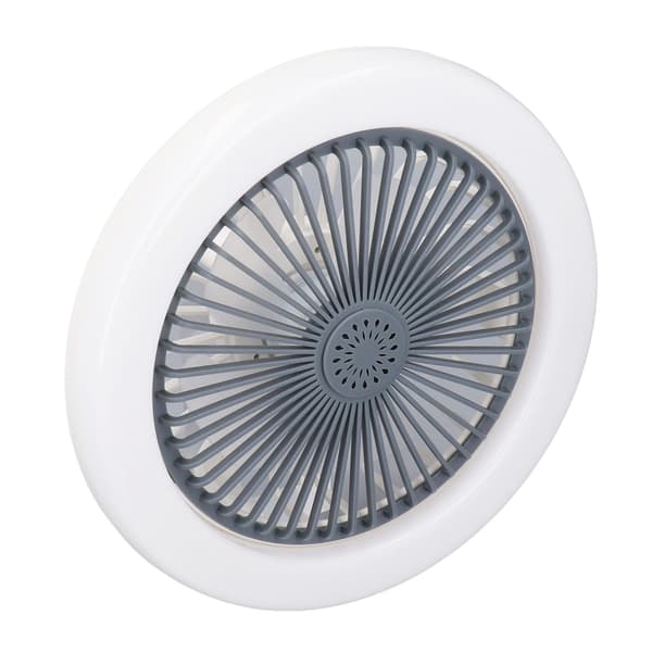 Loftventilatorlampe 85‑265V Justerbar Belysningsventilator med E27 Lampesokkel til Hjemmeværelse